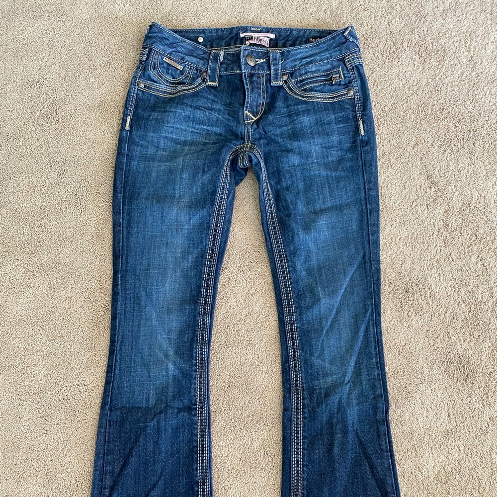 Express ReRock barely boot cut jeans size 2 short